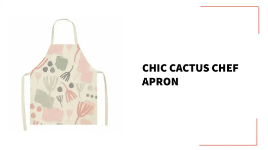 Chic Cactus Chef Apron by@Outfy