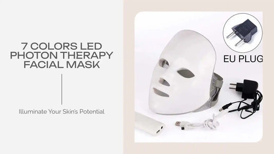 7 Colors LED Photon Therapy Facial Mask by@Outfy