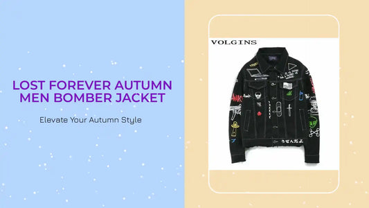Lost Forever Autumn Men Bomber Jacket by@Outfy