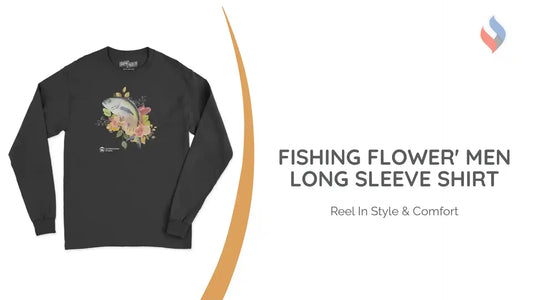 Fishing Flower' Men Long Sleeve Shirt by@Outfy