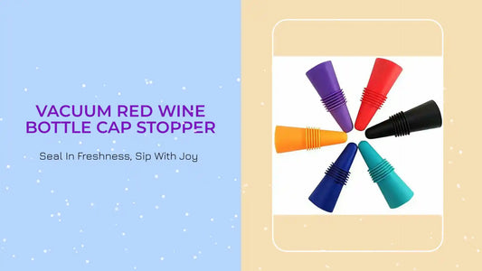 Vacuum Red Wine Bottle Cap Stopper by@Outfy