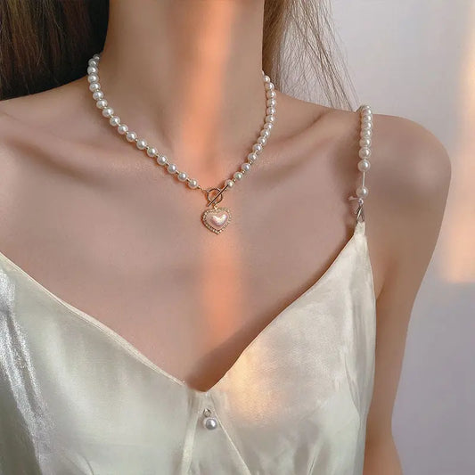 Pearl Necklace Zinc Alloy Metals_Vivareflex_Online