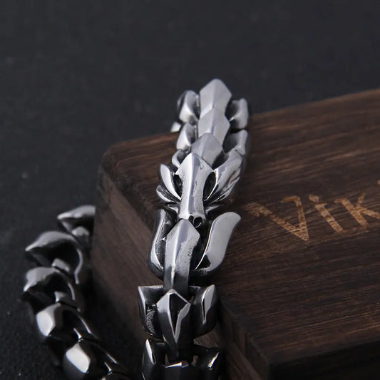 Stainless Steel Men Viking Bracelet_Vivareflex_Online