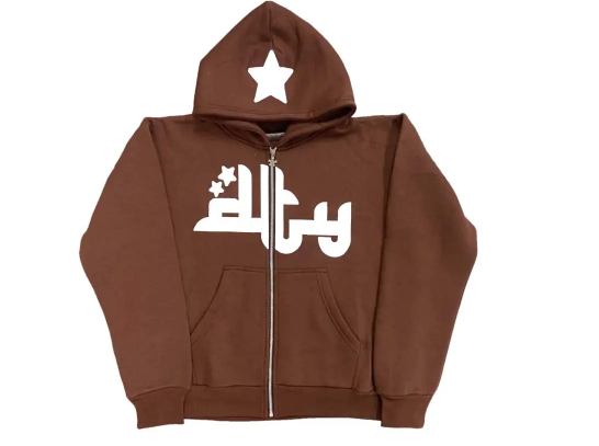 Sudadera con capucha y estampado de letras de estrellas