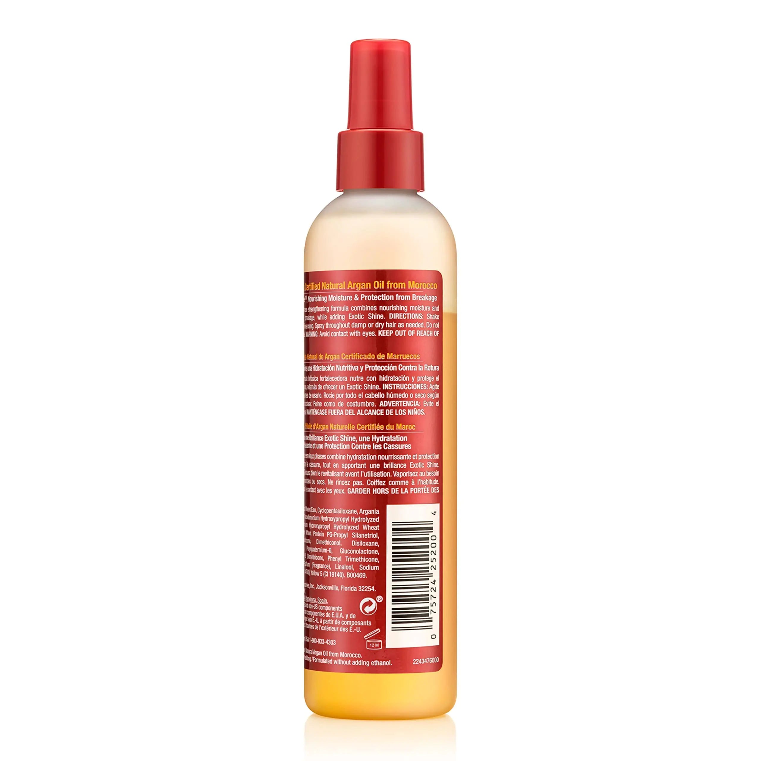 Crème de la nature, après-shampoing sans rinçage à l'huile d'argan, formule démêlante et revitalisante pour cheveux normaux 8,45 fl oz 8,4 fl oz (paquet de 1)