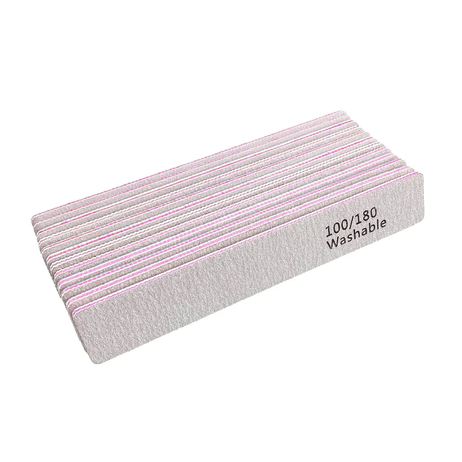 12 PCS Professional Nail Files - 100/180 Grit Washable Manicure Tools Vivareflex Online
