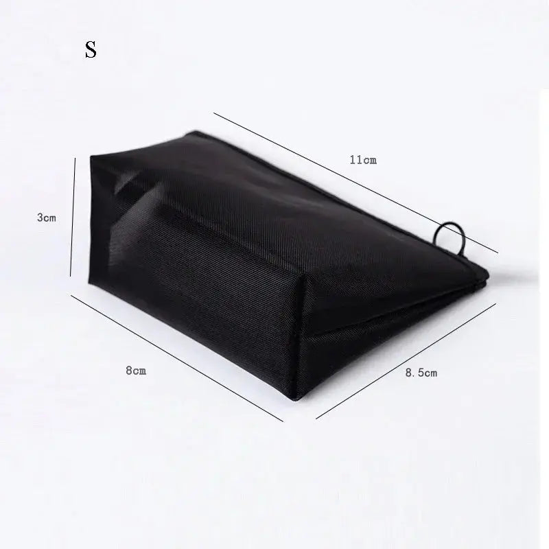 1PC Black Women Men Necessary Cosmetic Bag Transparent Travel Organizer Fashion Small Large Black Toiletry Bags Makeup Pouch Ultimate Bag Store