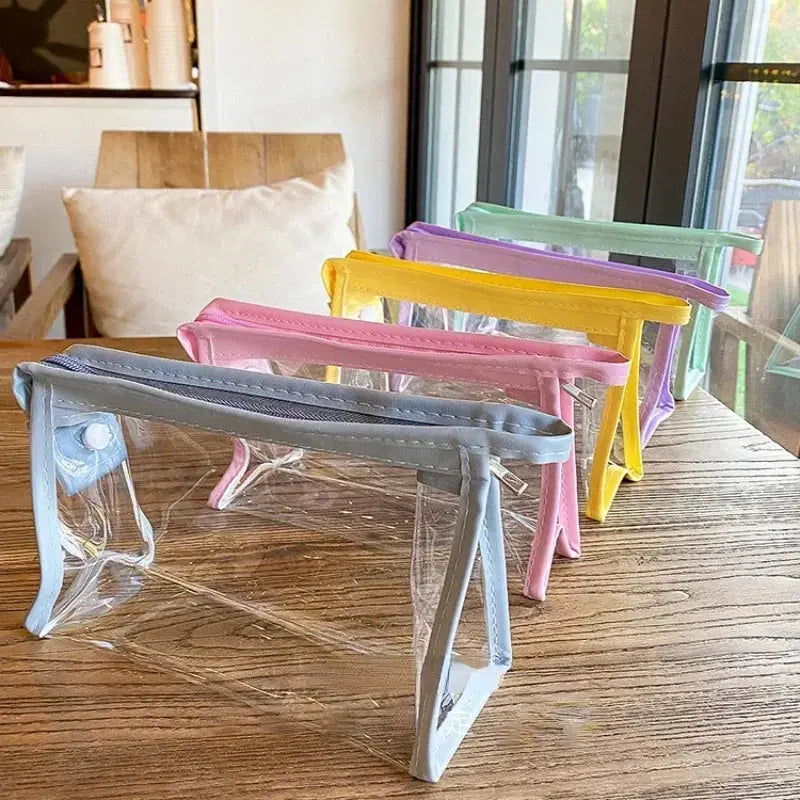 1PC Large Capacity Clear Cosmetic Bag Travel Waterproof Storage Makeup Organizer Bags Girl Transparent Pencil Case Makeup Case Ultimate Bag Store