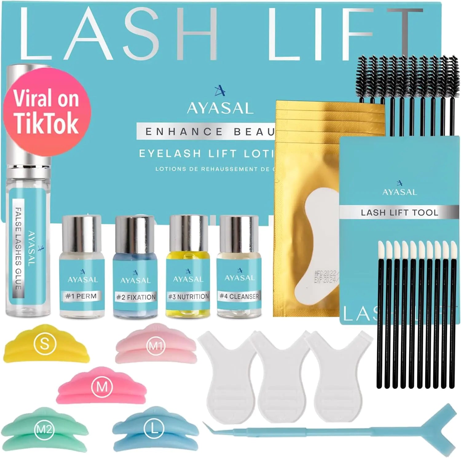 Lash Lift Kit - Professional Eyelash Perm Kit for Beginners & Experts