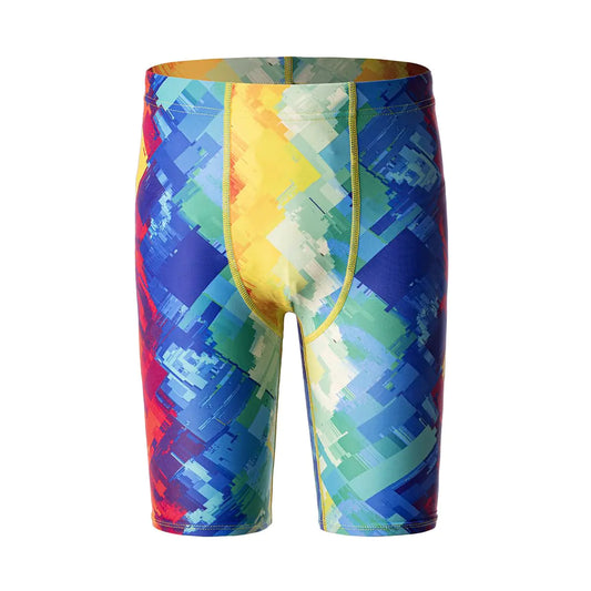 DEVOROPA Short de bain pour garçon Short de bain de compétition pour équipe de natation pour jeunes Short de bain athlétique à séchage rapide