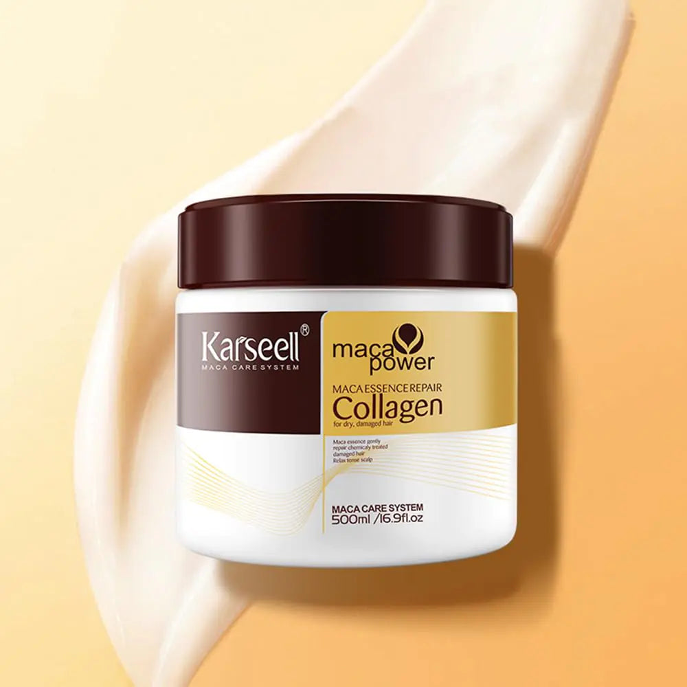 Karseell Collagen Hair Treatment – Deep Repair Conditioning Mask with Argan Oil for Dry, Damaged Hair - Vivareflex Online