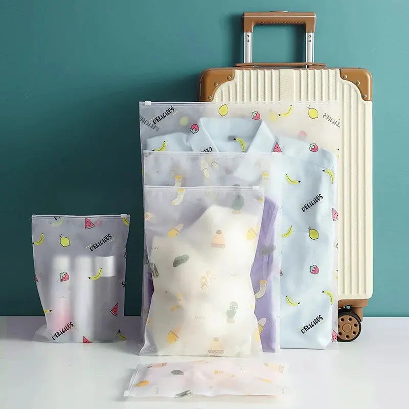 1pc Travel Zipper Cartoon Makeup Bag PVC Cosmetic Storage Bags Organizer Women Beauty Toiletry Kits Bath Wash Make Up Case Ultimate Bag Store