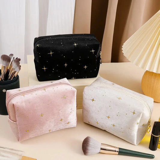 1pcs Velvet Makeup Bag Women Cosmetic Bag Travel Cosmetic Organizer Zipper Coin Purse Mini Cute Purse Key Lipstick Storage Bag Ultimate Bag Store