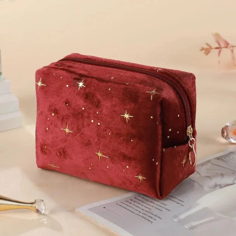 1pcs Velvet Makeup Bag Women Cosmetic Bag Travel Cosmetic Organizer Zipper Coin Purse Mini Cute Purse Key Lipstick Storage Bag Ultimate Bag Store
