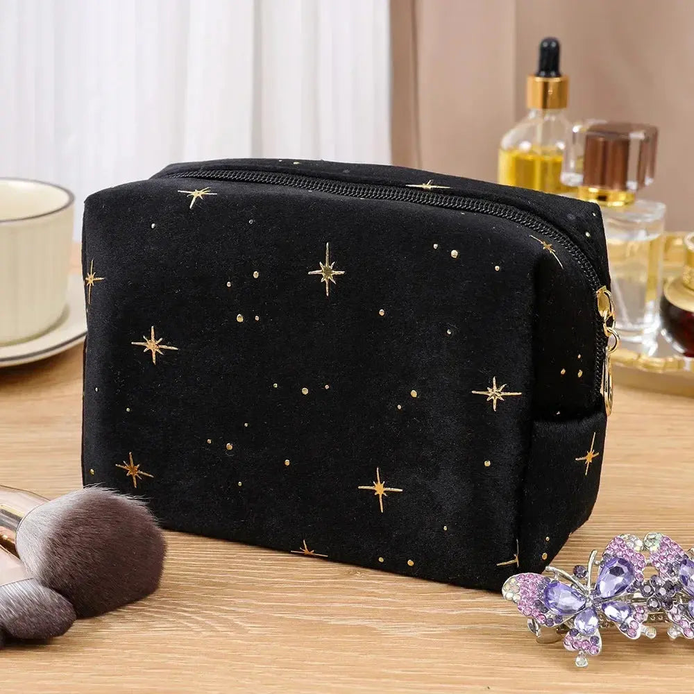1pcs Velvet Makeup Bag Women Cosmetic Bag Travel Cosmetic Organizer Zipper Coin Purse Mini Cute Purse Key Lipstick Storage Bag Ultimate Bag Store