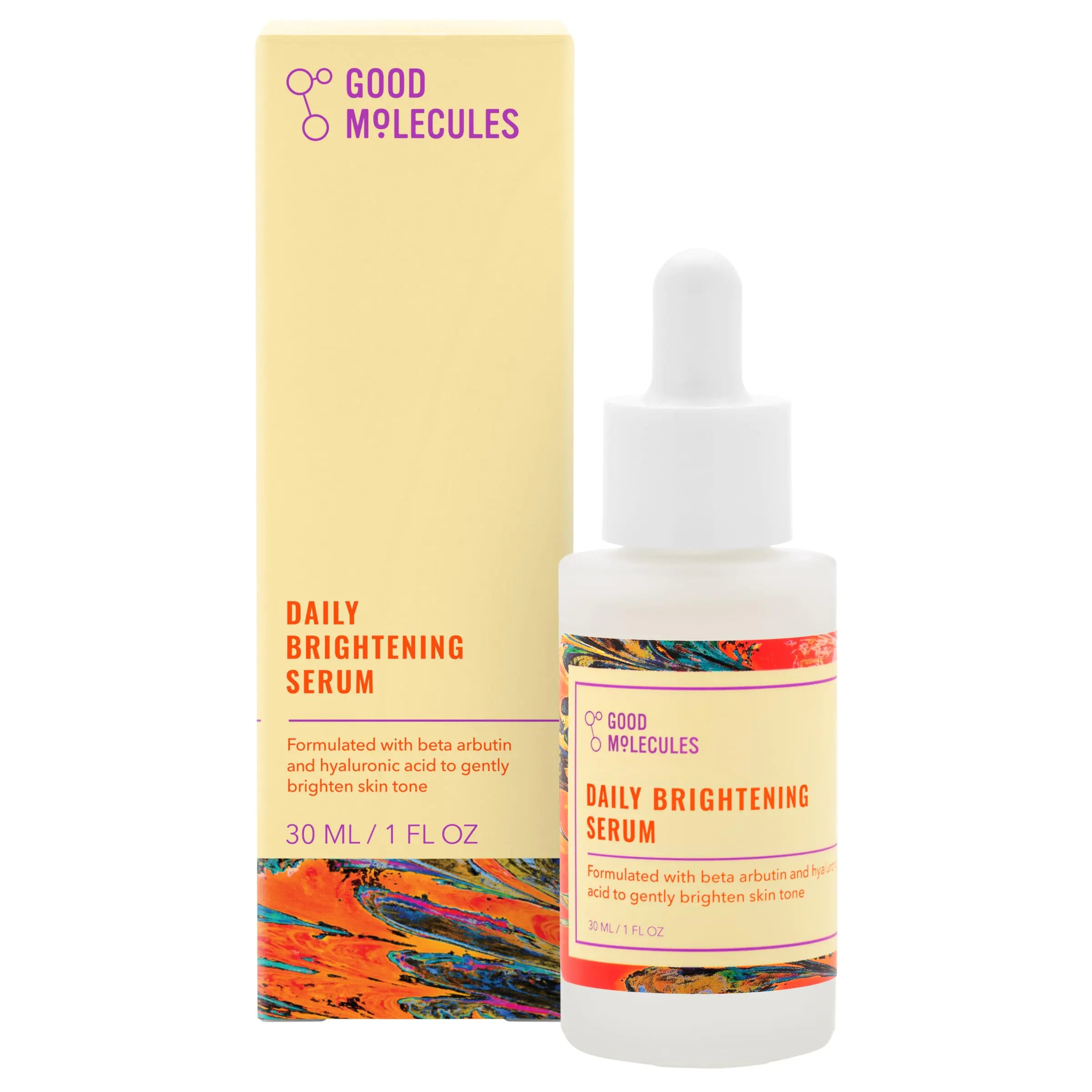 Good Molecules Daily Brightening Serum - Hydrating Facial Serum with Beta Arbutin and Hyaluronic Acid to Moisturize - Vivareflex Online