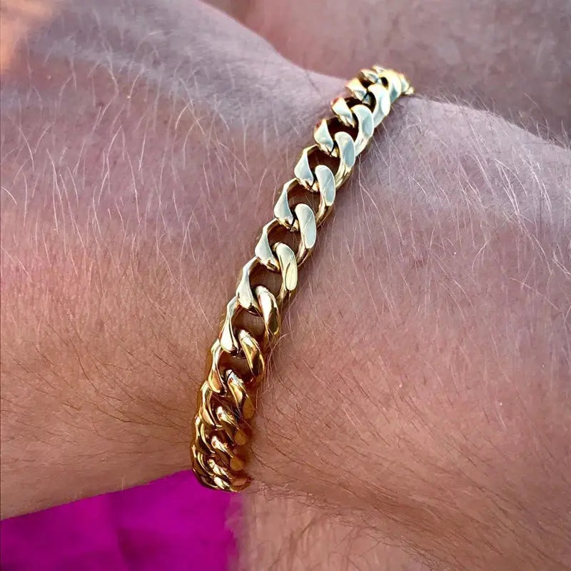2022 New Trendy Cuban Chain Men Bracelet Vivareflex Online