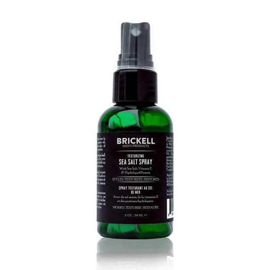 Brickell Men's Texturizing Sea Salt Spray for Men - Natural & Organic, Alcohol-Free