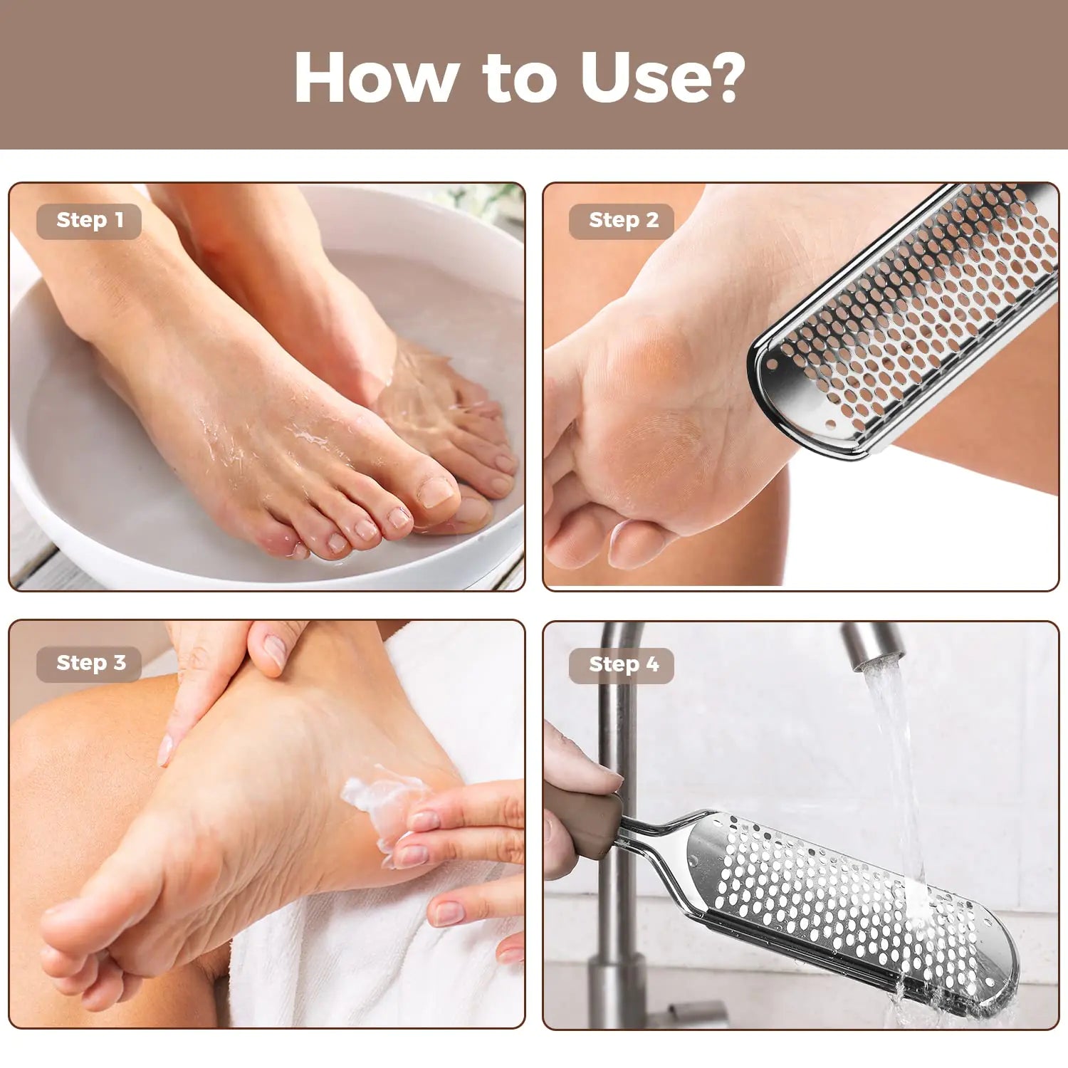 Foot File & Scrubber – Your Go-To Callus Remover and Dead Skin Eliminator - Vivareflex Online