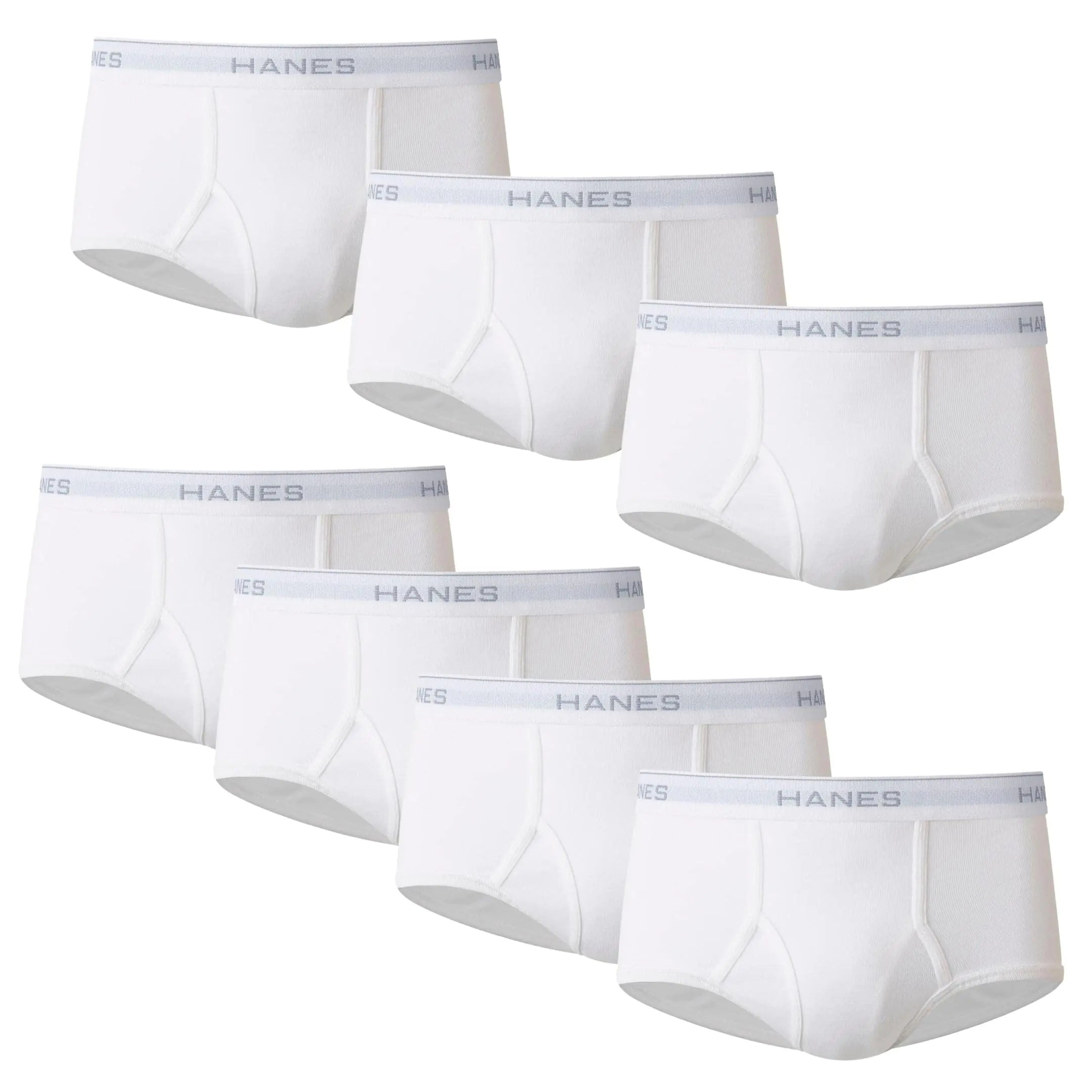 Slips en coton absorbant l'humidité pour hommes Hanes, disponibles en blanc et en noir, lots multiples disponibles, taille XX-Large, blanc - lot de 7