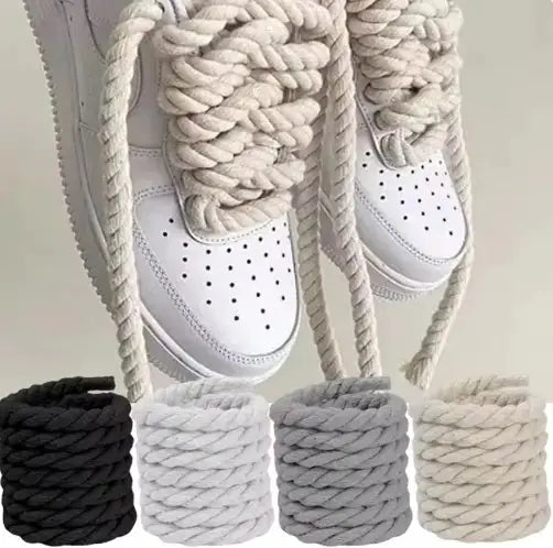 2pcs Wide Cotton Round Shoelaces for Men & Women Vivareflex Online