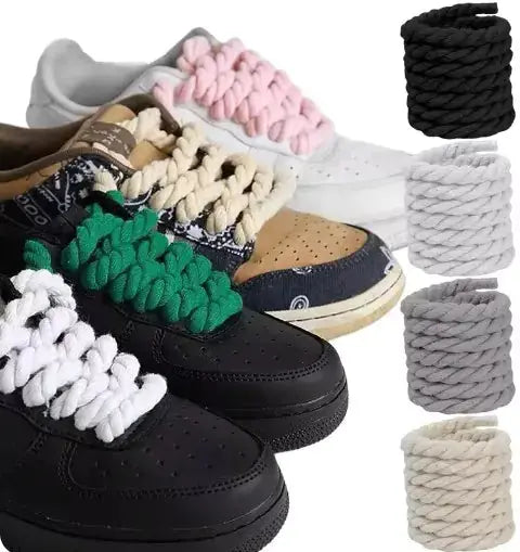 2pcs Wide Cotton Round Shoelaces for Men & Women Vivareflex Online