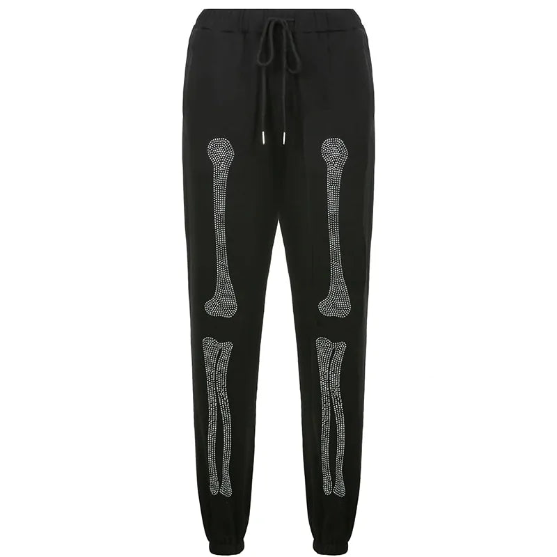 Bone Rhinestone Women Sweatpants and Jacket Vivareflex Online