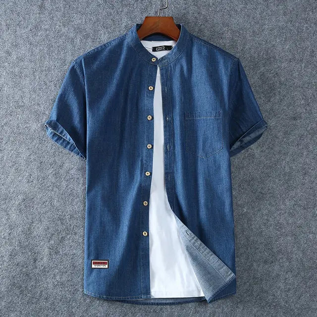 Plus Size Denim Shirt Men Vivareflex Online