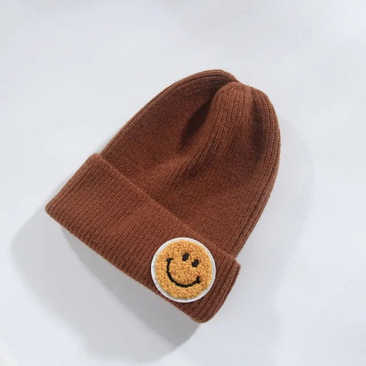 Smiley Face Warm Knitted Hat for Men And Women Vivareflex Online