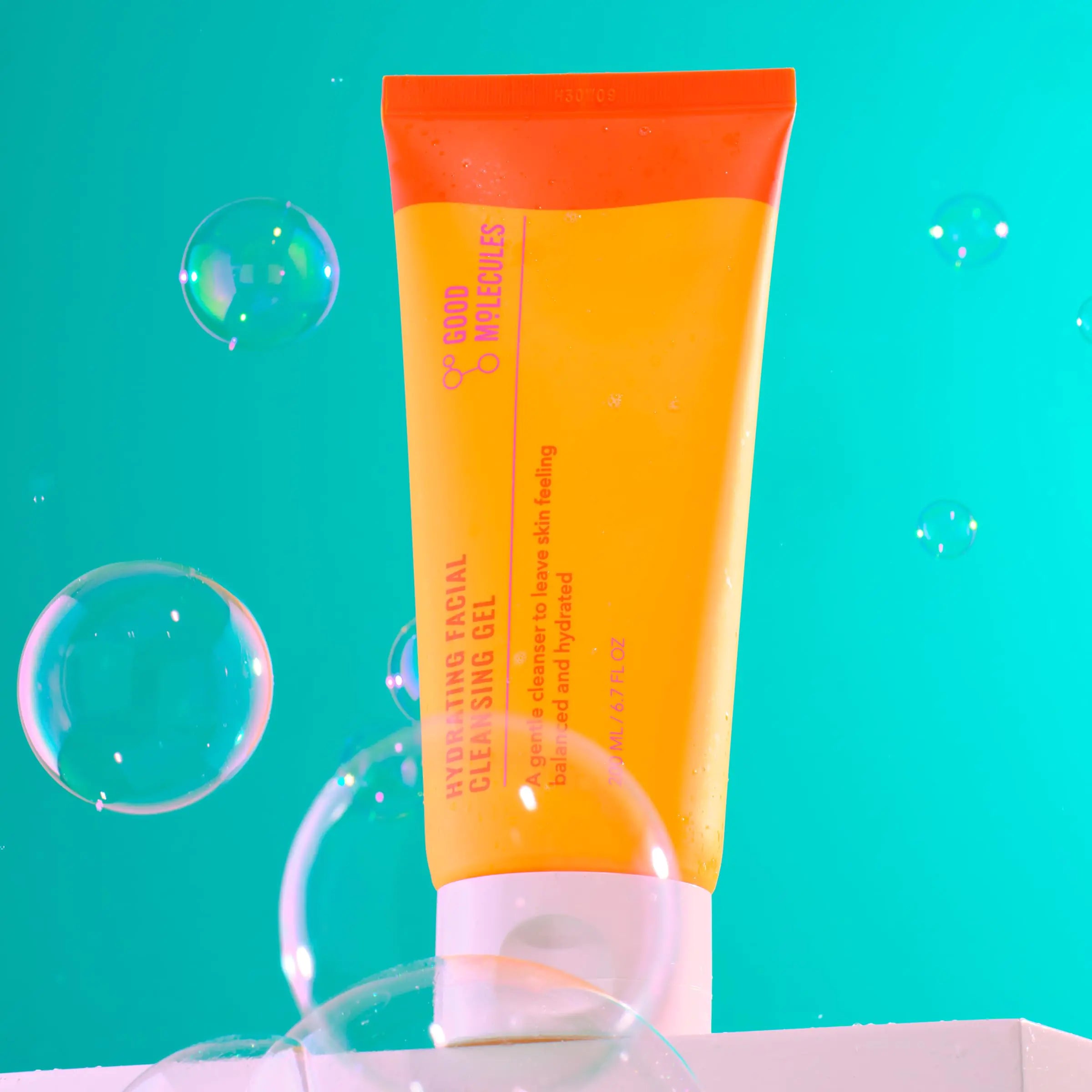 Gel nettoyant hydratant pour le visage Good Molecules - Nettoyant visage à l'eau de rose et à l'ananas - Soin de la peau pour le visage, éclaircit, nettoie et hydrate