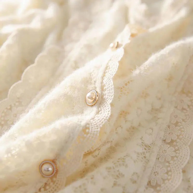 Elegant Pearl Lace Blouses Vivareflex Online