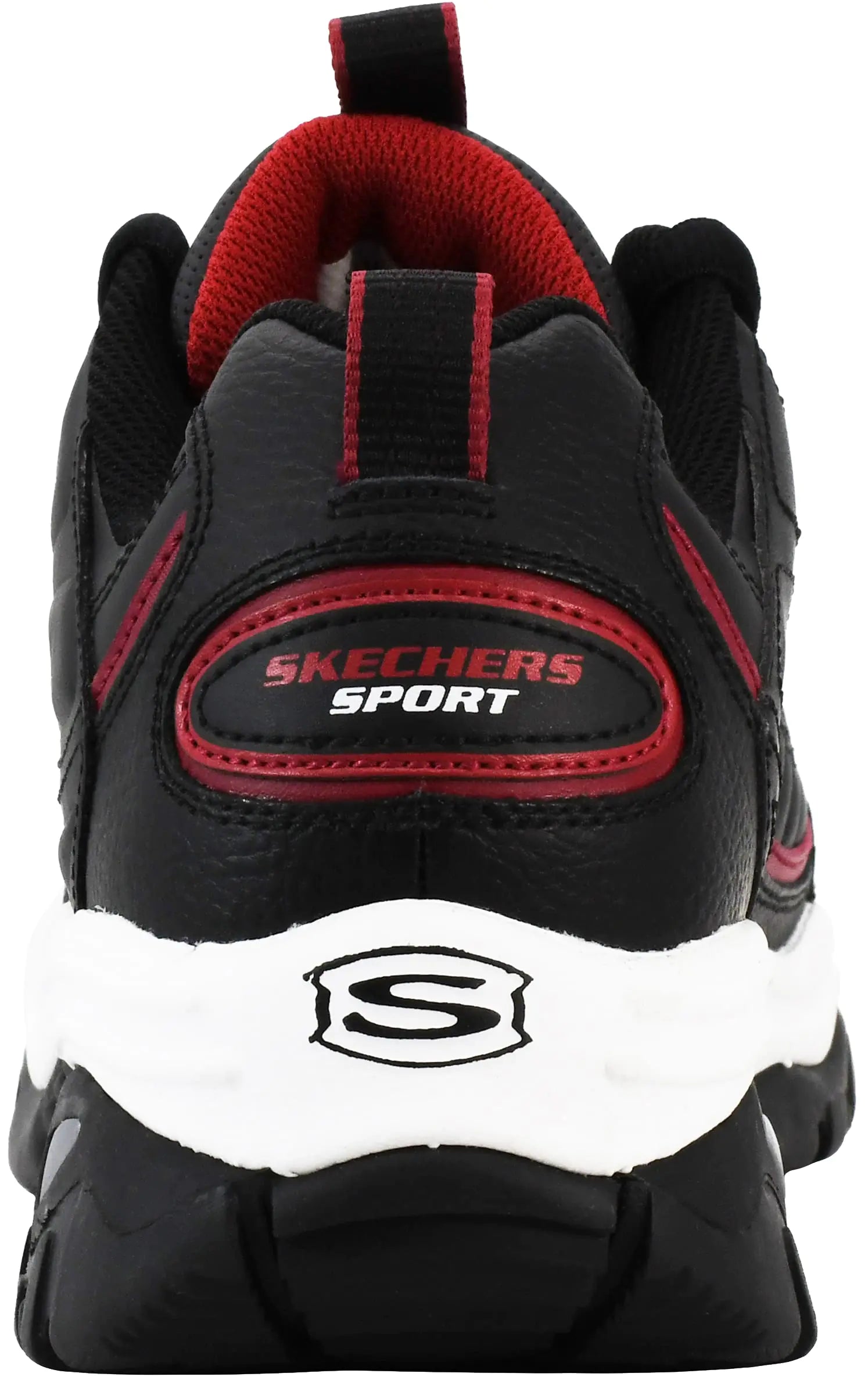 Skechers Men's Energy Afterburn 8 Wide Black/Silver/Red - Vivareflex Online