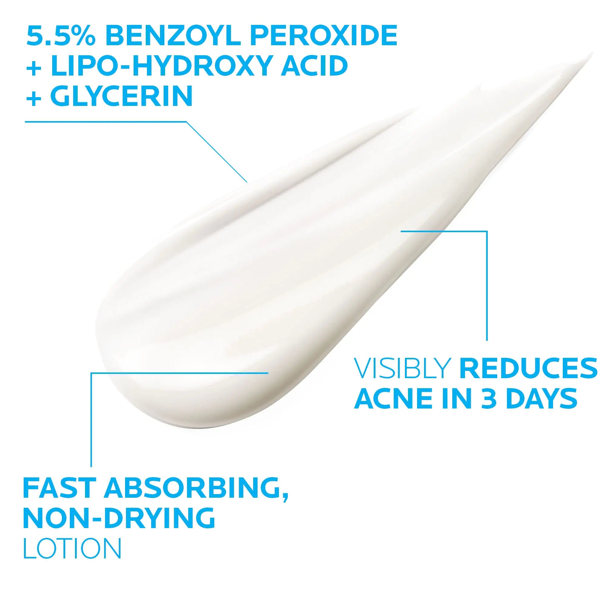 La Roche-Posay Effaclar Duo Crème de traitement localisée à double action contre l'acné avec peroxyde de benzoyle Traitement de l'acné pour l'acné et les points noirs, transparence légère, sans danger pour les peaux sensibles 0,7 fl oz (paquet de 1)