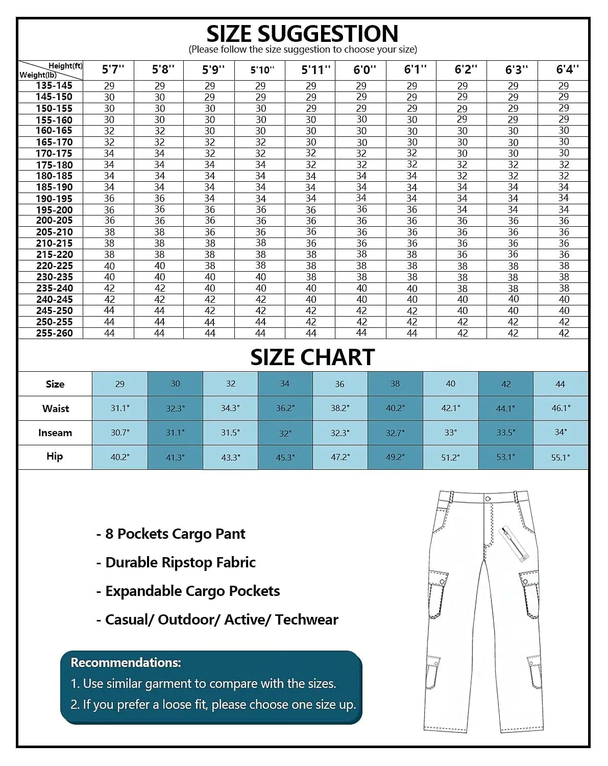 AKARMY Pantalones cargo casuales para hombre, pantalones militares de camuflaje, pantalones de trabajo de combate con 8 bolsillos (sin cinturón), 32 gris 