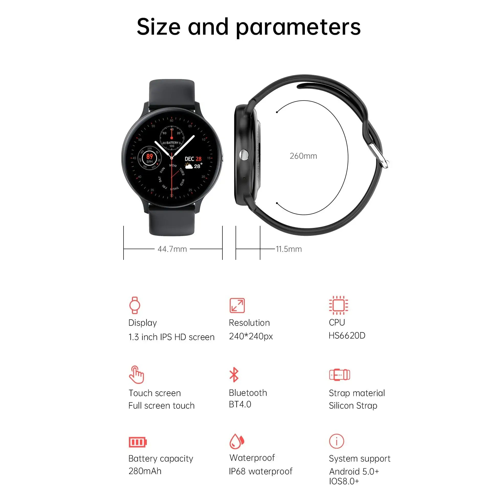 4G Rom Smartwatch | Full-Touch & Advanced Fitness_Vivareflex_Online