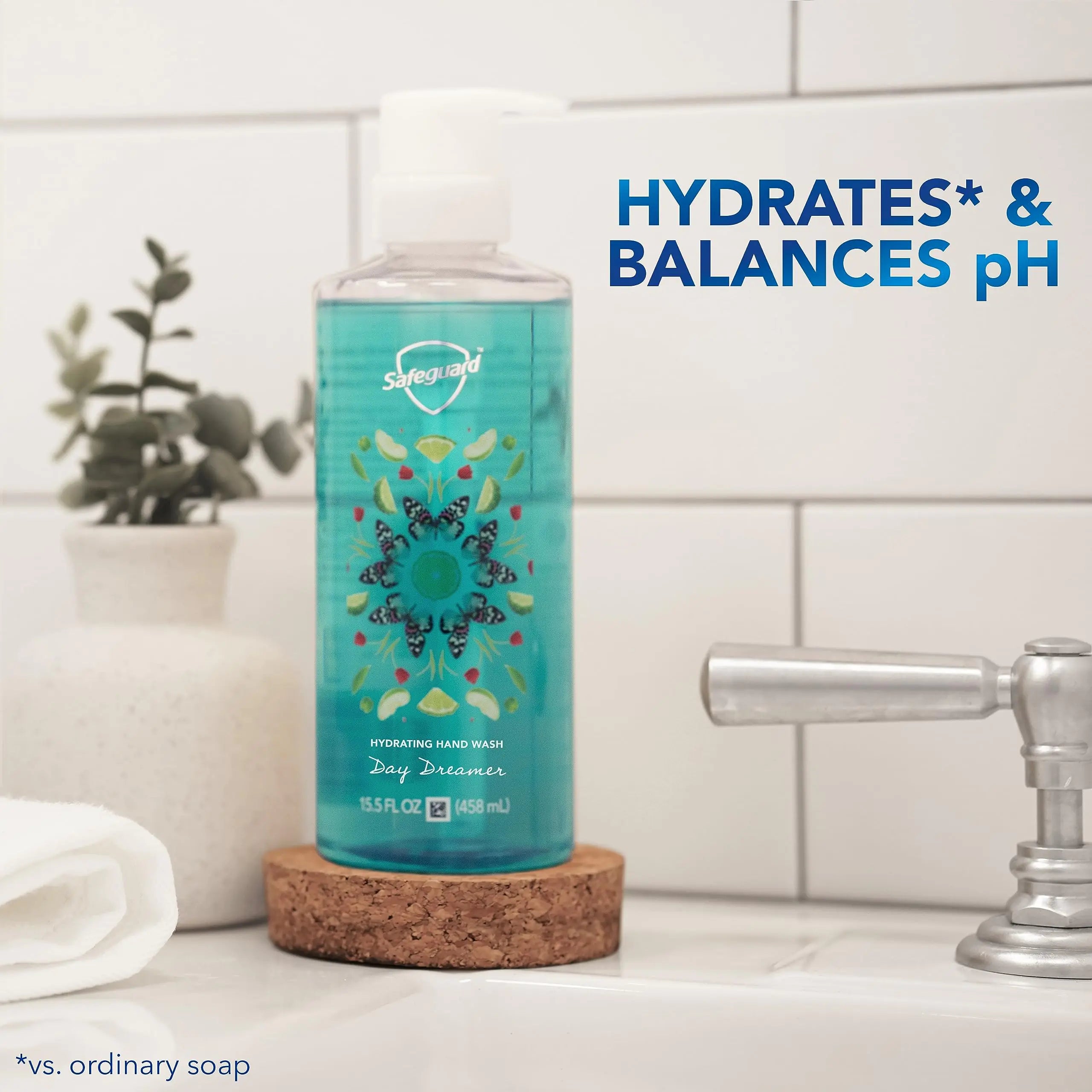 Safeguard Hydrating Liquid Hand Soap, Day Dreamer Scent, 15.5 oz (Pack of 4) – Limited Edition