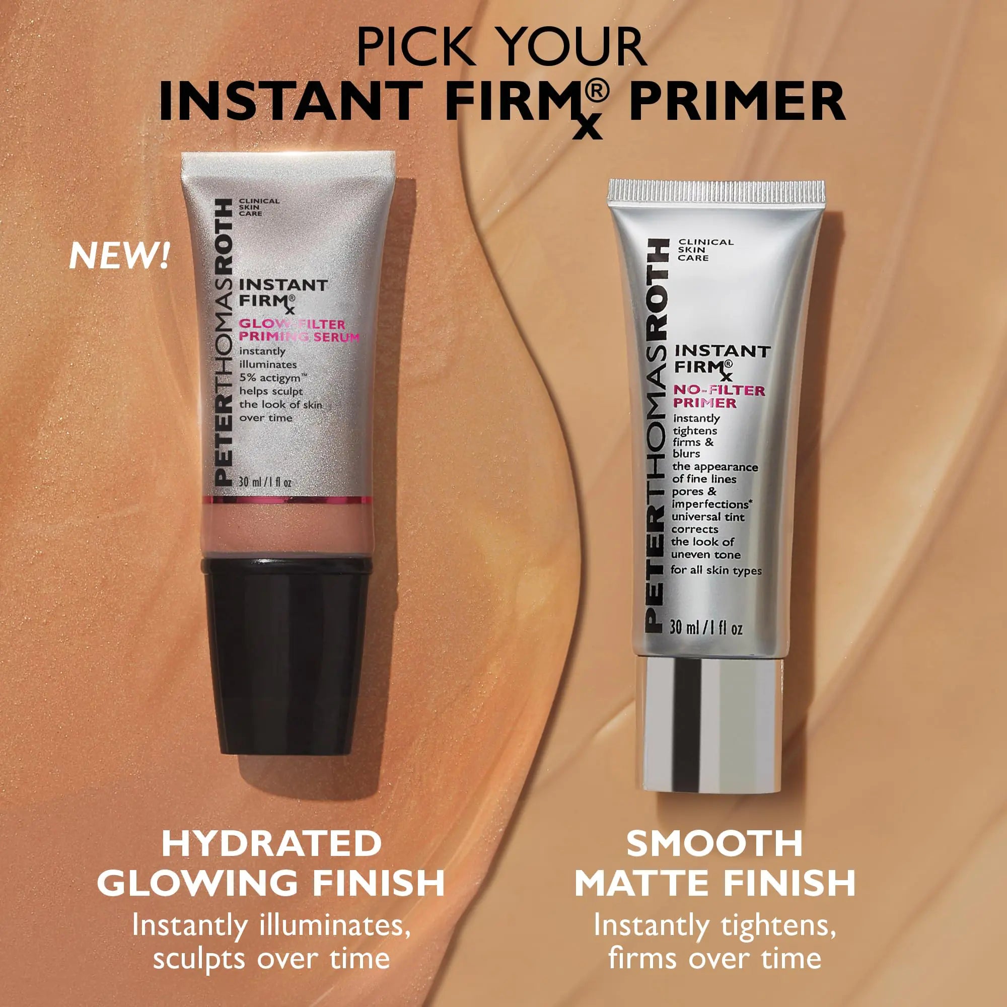 Base de teint instantanée FIRMx sans filtre de Peter Thomas Roth – Raffermit, raffermit et perfectionne votre look