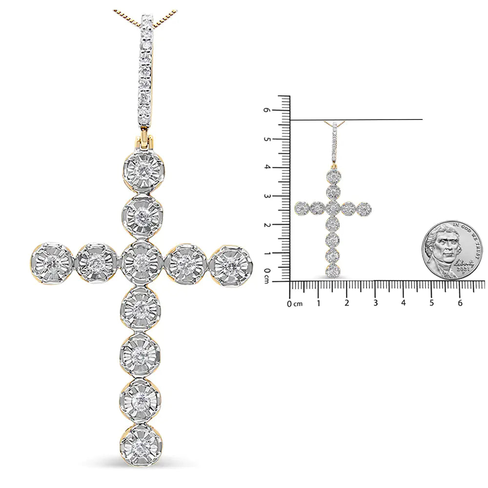 Golden Faith Diamond Cross Pendant - 10K No Chain Vivareflex Online