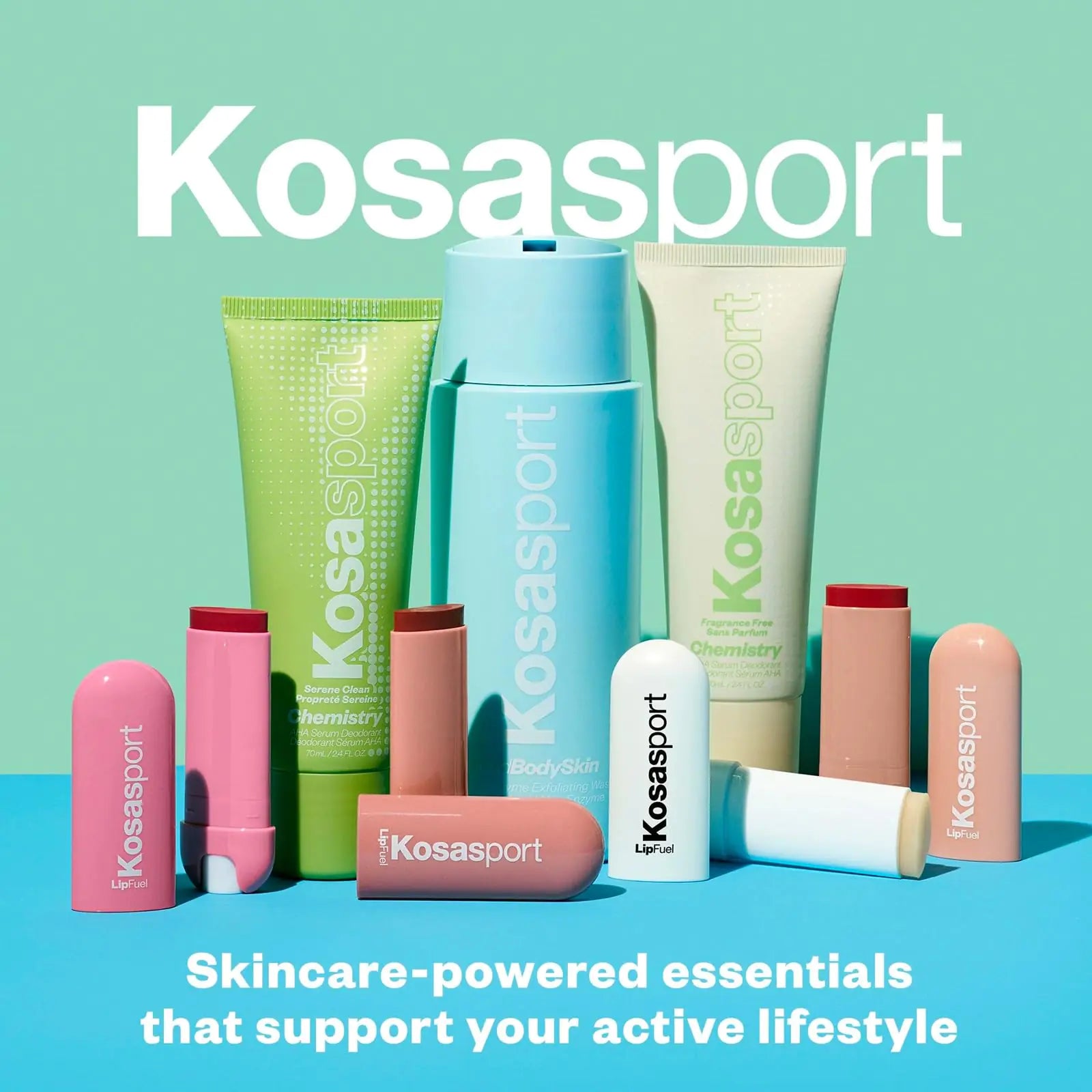 Kosas Chemistry Deodorant - Aluminium & Baking Soda Free + BO-Fighting AHA Serum