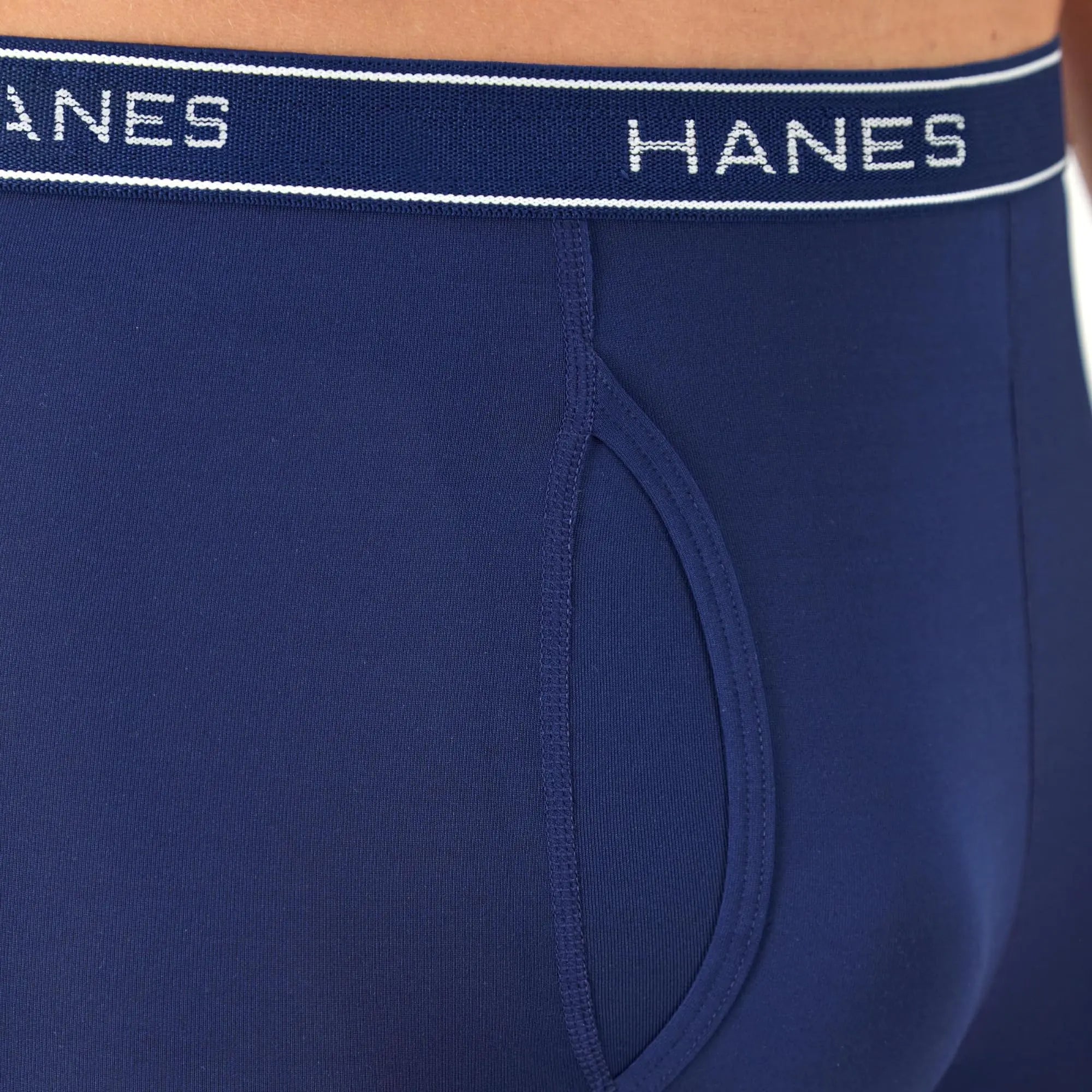 Sous-vêtements boxeurs Hanes Value Performance Stretch pour hommes, évacuant l'humidité, lot de 6, taille S, noir/bleu/gris