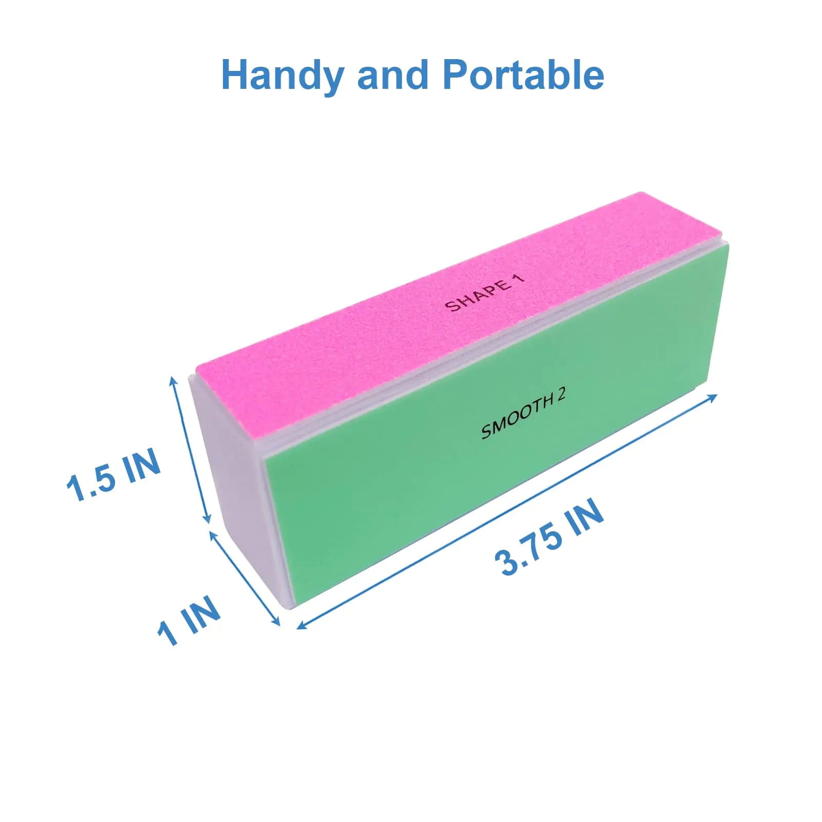 Bloc polissoir à ongles 4 voies (6 pièces), blocs polissoirs pour ongles naturels et acryliques, bloc de polissage plus lisse, polissoir pour lime à ongles, grain 120/240/600/3000 pour le polissage et la brillance