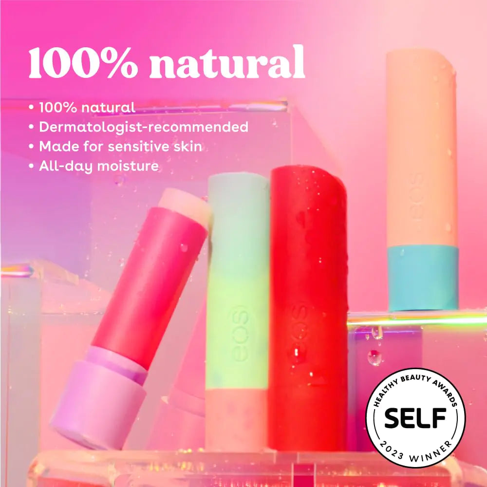 Baume à lèvres 100 % naturel eos, Watermelon Frosé, hydratation toute la journée, produits de soin des lèvres, 0,14 oz, paquet de 2 Watermelon Frosé