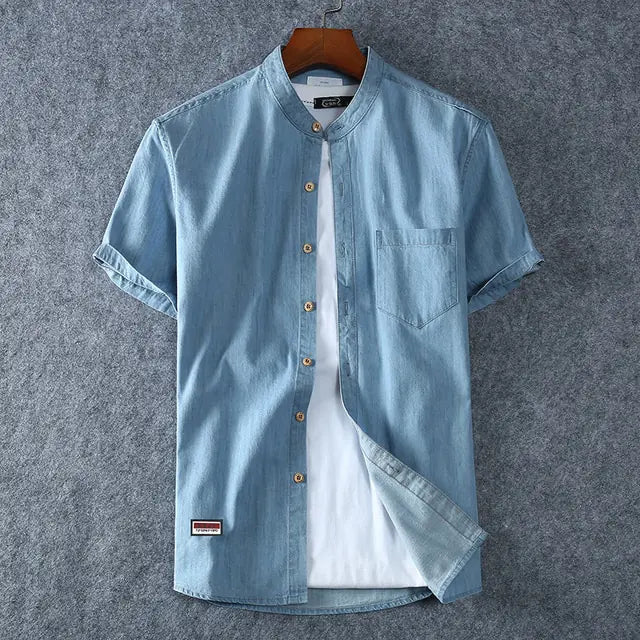 Plus Size Denim Shirt Men Vivareflex Online