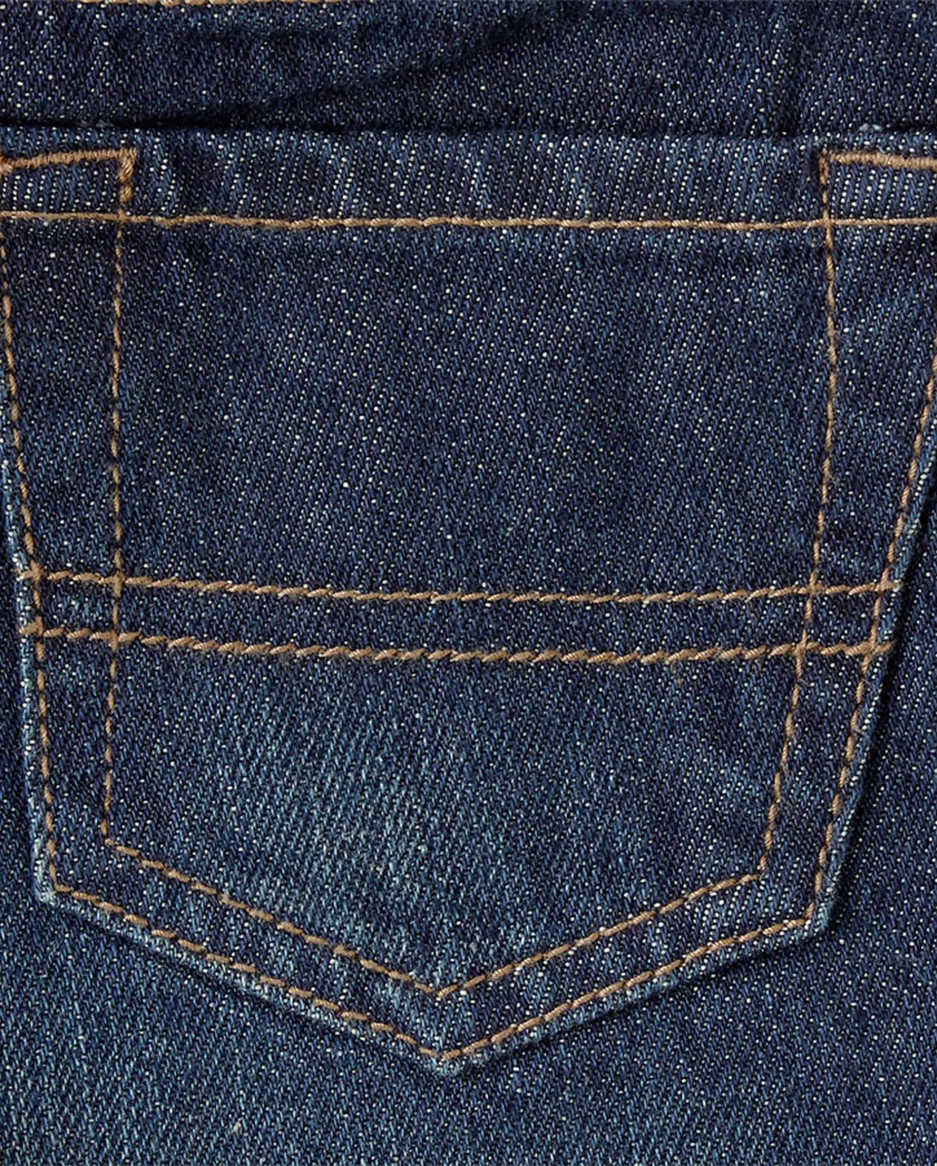 Jeans rectos sin cierres para bebés y niños pequeños de The Children's Place, 3T, azul Liberty