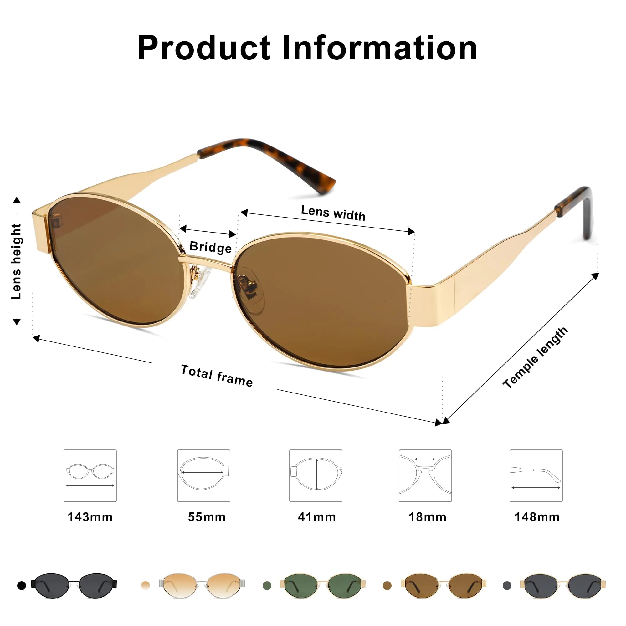 SOJOS Retro Oval Sunglasses for Women Men Trendy Sun Glasses Classic Shades UV400 Protection SJ1217 Gold/Grey - Vivareflex Online