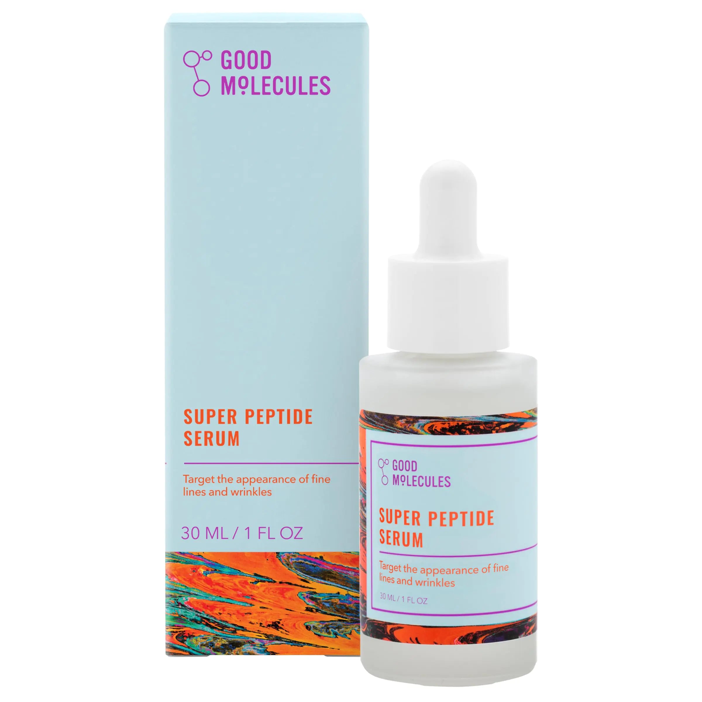 Suero Super Peptide de Good Molecules: suero facial antienvejecimiento con péptidos y tripéptidos de cobre para dar volumen y firmeza: cuidado de la piel a base de agua para el rostro 