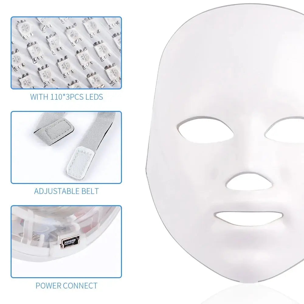 7 Colors LED Photon Therapy Facial_Vivareflex_Online