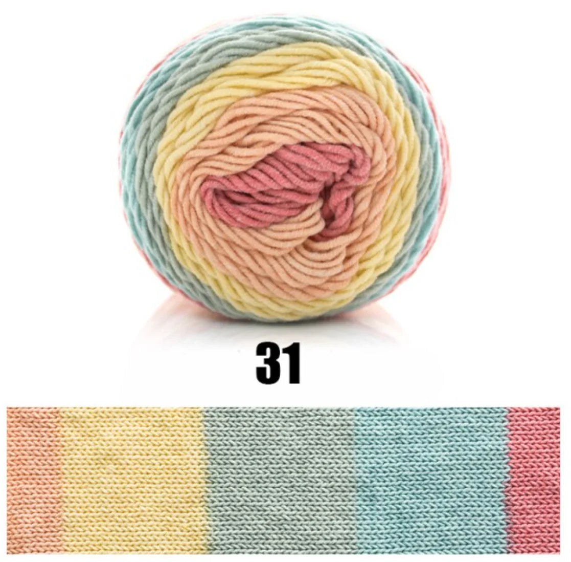 100g Rainbow Dyed Yarn - Vivareflex Online