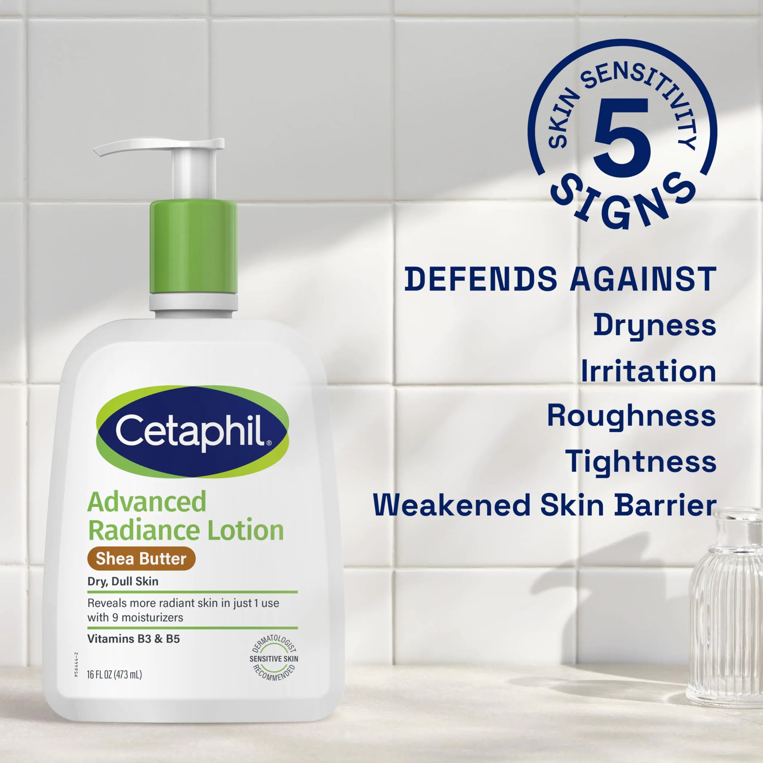 Cetaphil Advanced Relief Body Lotion with Shea Butter for Dry, Sensitive Skin, 20oz – Fragrance-Free & Hypoallergenic