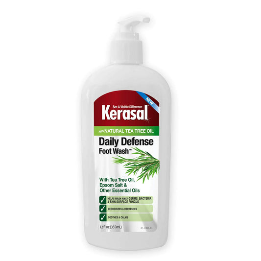 Nettoyant quotidien pour les pieds Kerasal Daily Defense Foot Wash, 12 onces 12 fl oz (paquet de 1)